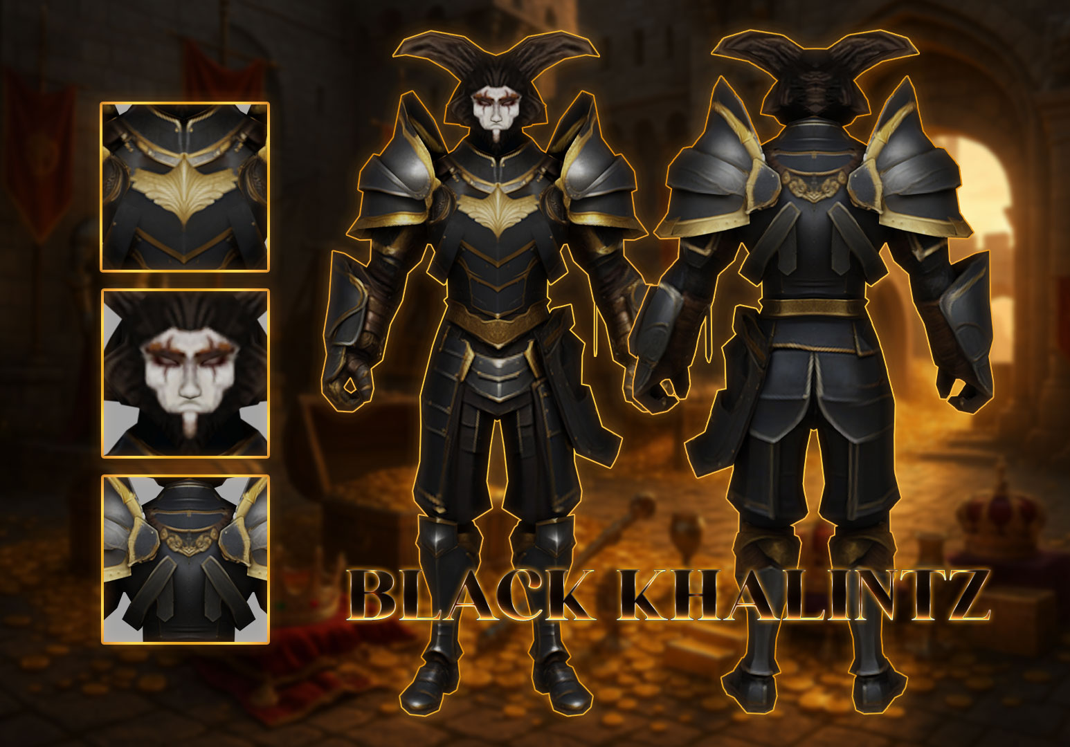 Black Khalitz Man Banner